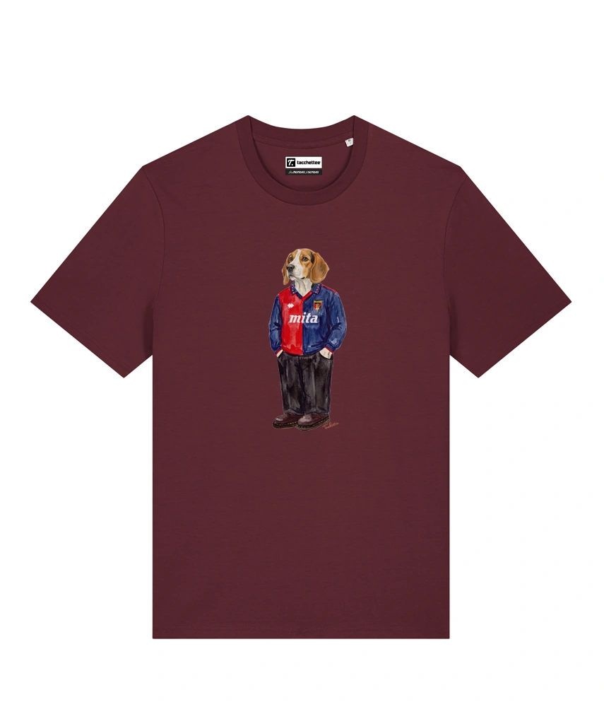 IL BEAGLE CALCIATORE T-shirt - Borgogna - Grifo