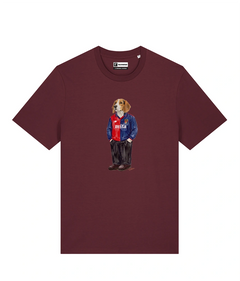 IL BEAGLE CALCIATORE T-shirt - Borgogna - Grifo