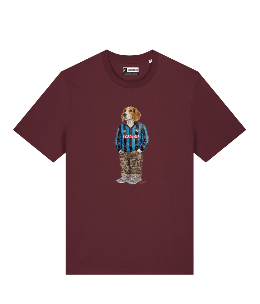 IL BEAGLE CALCIATORE T-shirt - Borgogna - Orobico