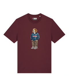 IL BEAGLE CALCIATORE T-shirt - Borgogna - Orobico