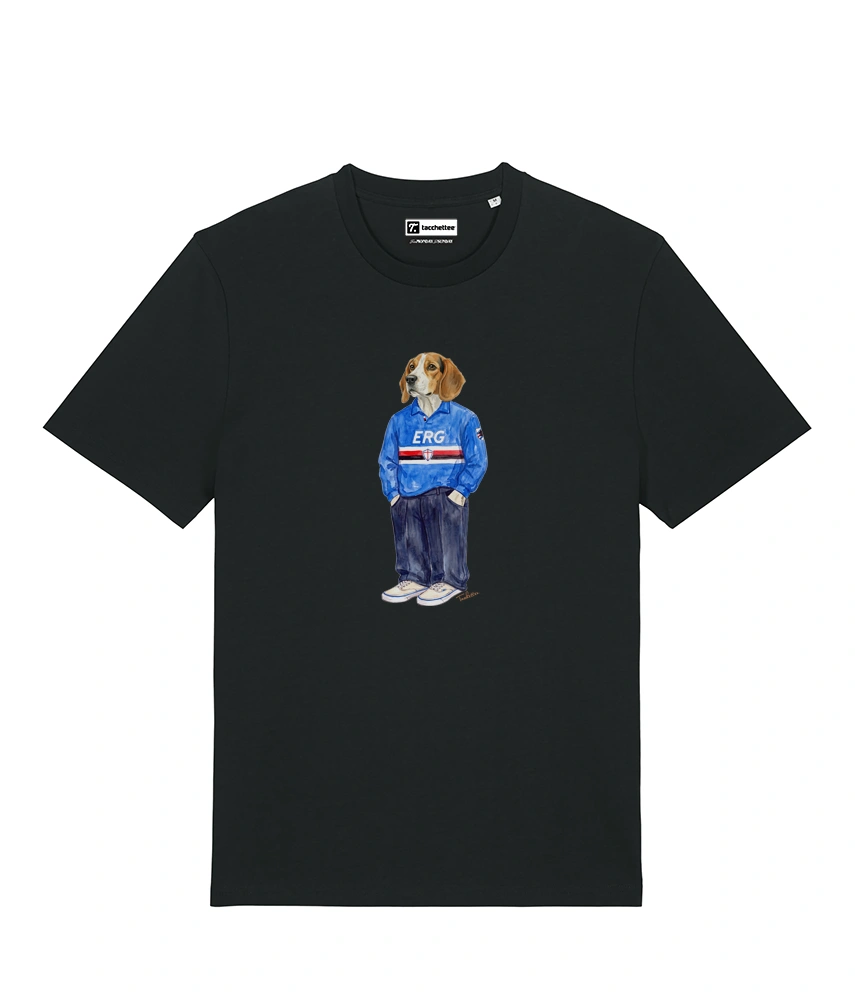 IL BEAGLE CALCIATORE T-shirt - Nero - Doriano
