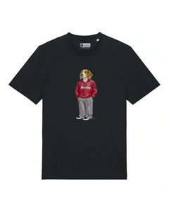 IL BEAGLE CALCIATORE T-shirt - Nero - Granata