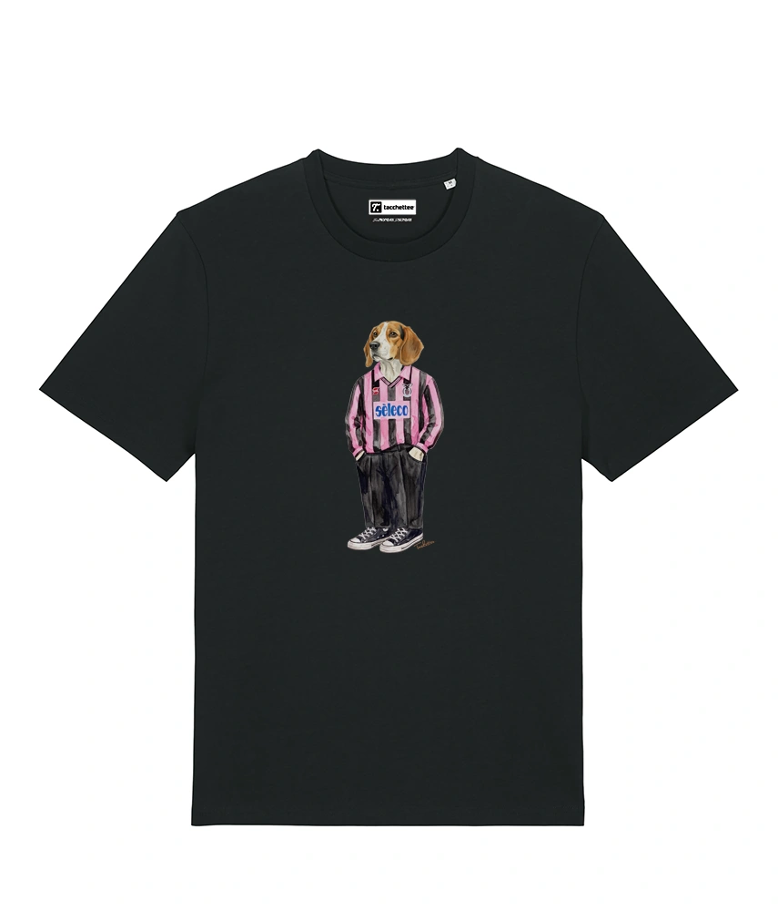 IL BEAGLE CALCIATORE T-shirt - Nero - Rosanero