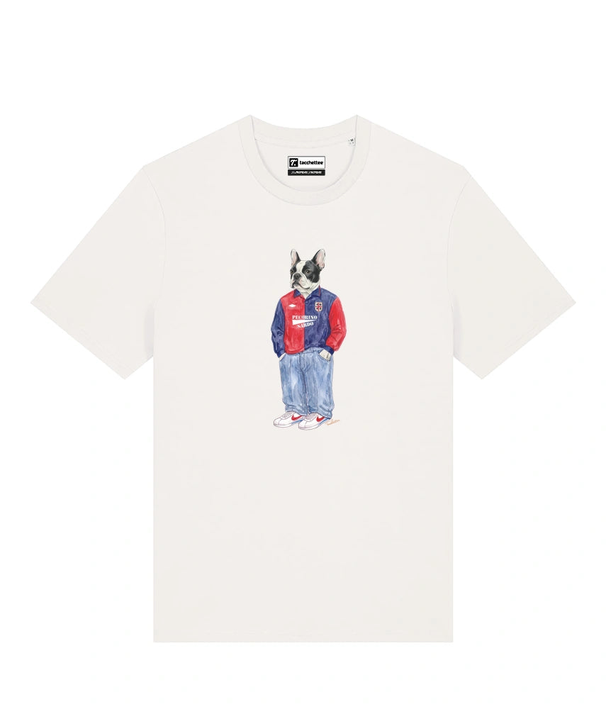 IL BULLDOG FRANCESE CALCIATORE T-shirt - Off White - Casteddu