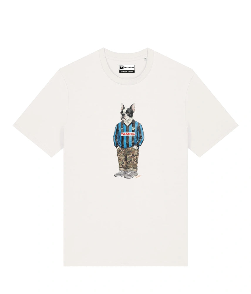 IL BULLDOG FRANCESE CALCIATORE T-shirt - Off White - Orobico