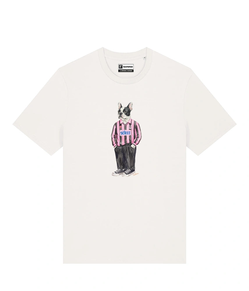 IL BULLDOG FRANCESE CALCIATORE T-shirt - Off White - Rosanero
