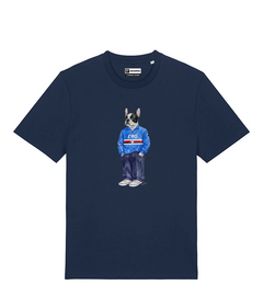 IL BULLDOG FRANCESE CALCIATORE T-shirt - Blu Navy - Doriano