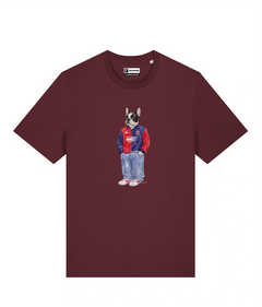 IL BULLDOG FRANCESE CALCIATORE T-shirt - Borgogna - Casteddu