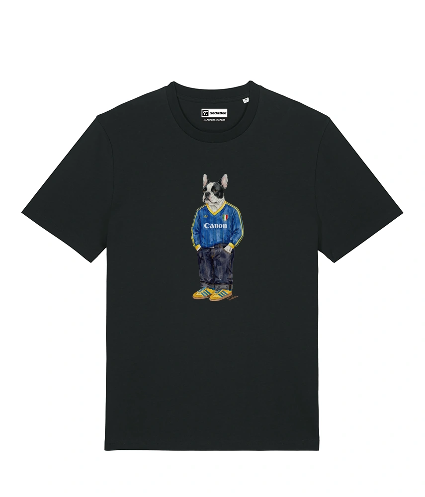 IL BULLDOG FRANCESE CALCIATORE T-shirt - Nero - Buteo