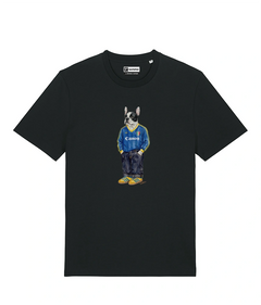 IL BULLDOG FRANCESE CALCIATORE T-shirt - Nero - Buteo