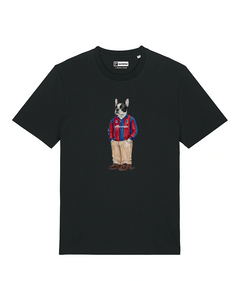 IL BULLDOG FRANCESE CALCIATORE T-shirt - Nero - Felsineo