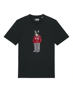 IL BULLDOG FRANCESE CALCIATORE T-shirt - Nero - Granata