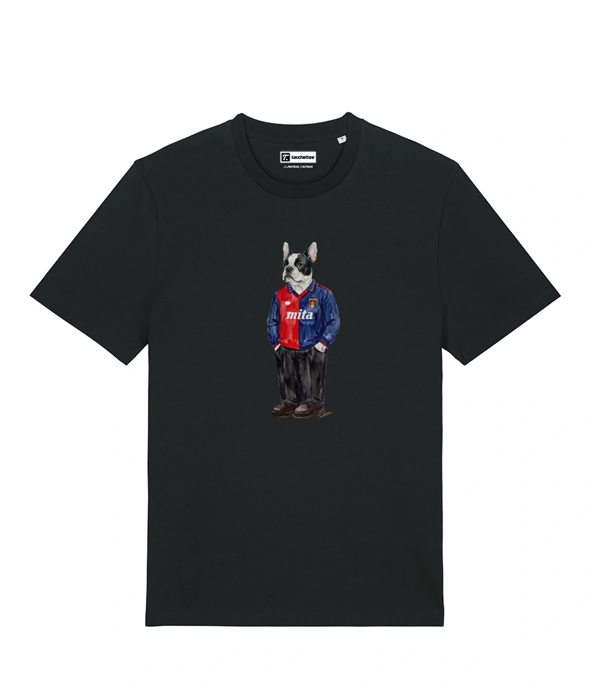 IL BULLDOG FRANCESE CALCIATORE T-shirt - Nero - Grifo