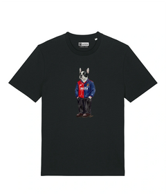 IL BULLDOG FRANCESE CALCIATORE T-shirt - Nero - Grifo