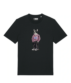 IL BULLDOG FRANCESE CALCIATORE T-shirt - Nero - Rosanero