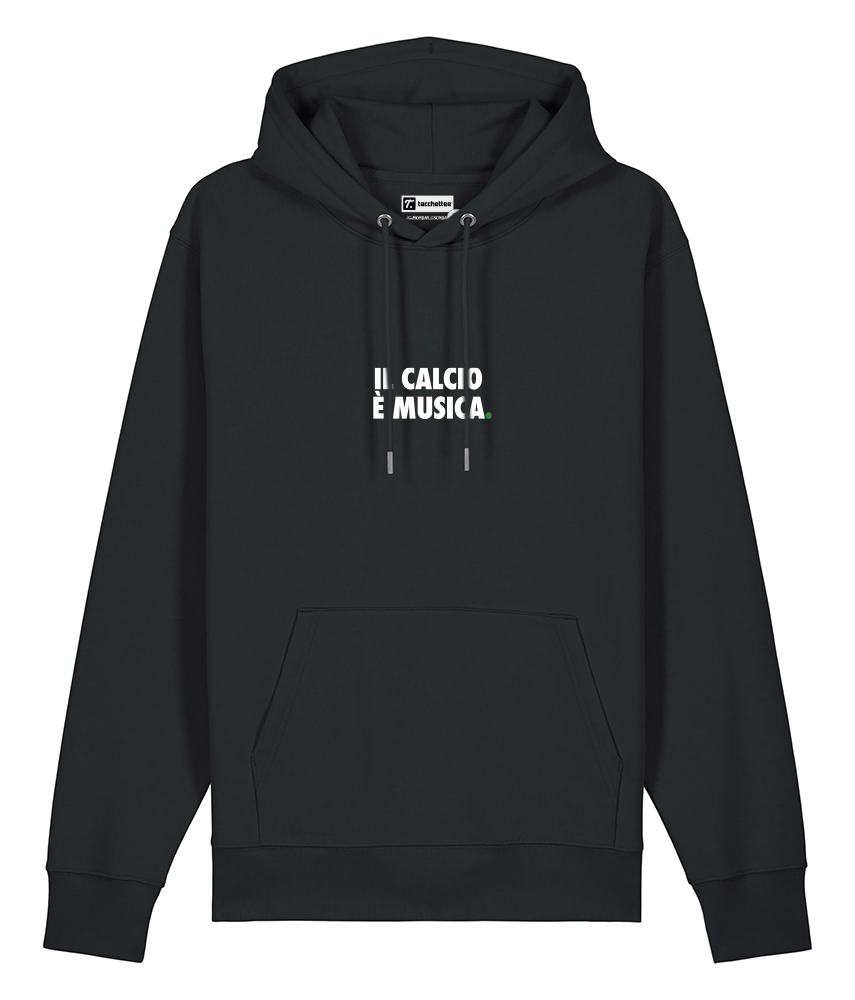 IL CALCIO È MUSICA. Felpa cappuccio
