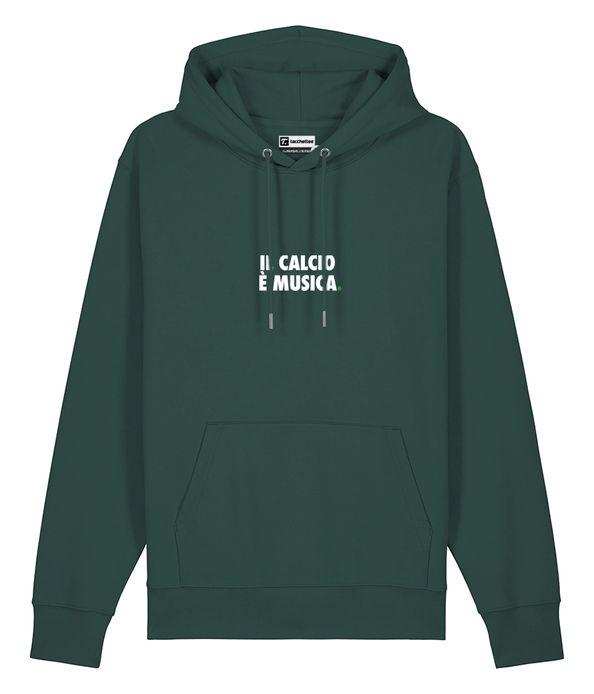 IL CALCIO È MUSICA. Felpa cappuccio