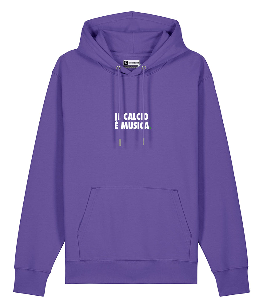 IL CALCIO È MUSICA. Felpa cappuccio