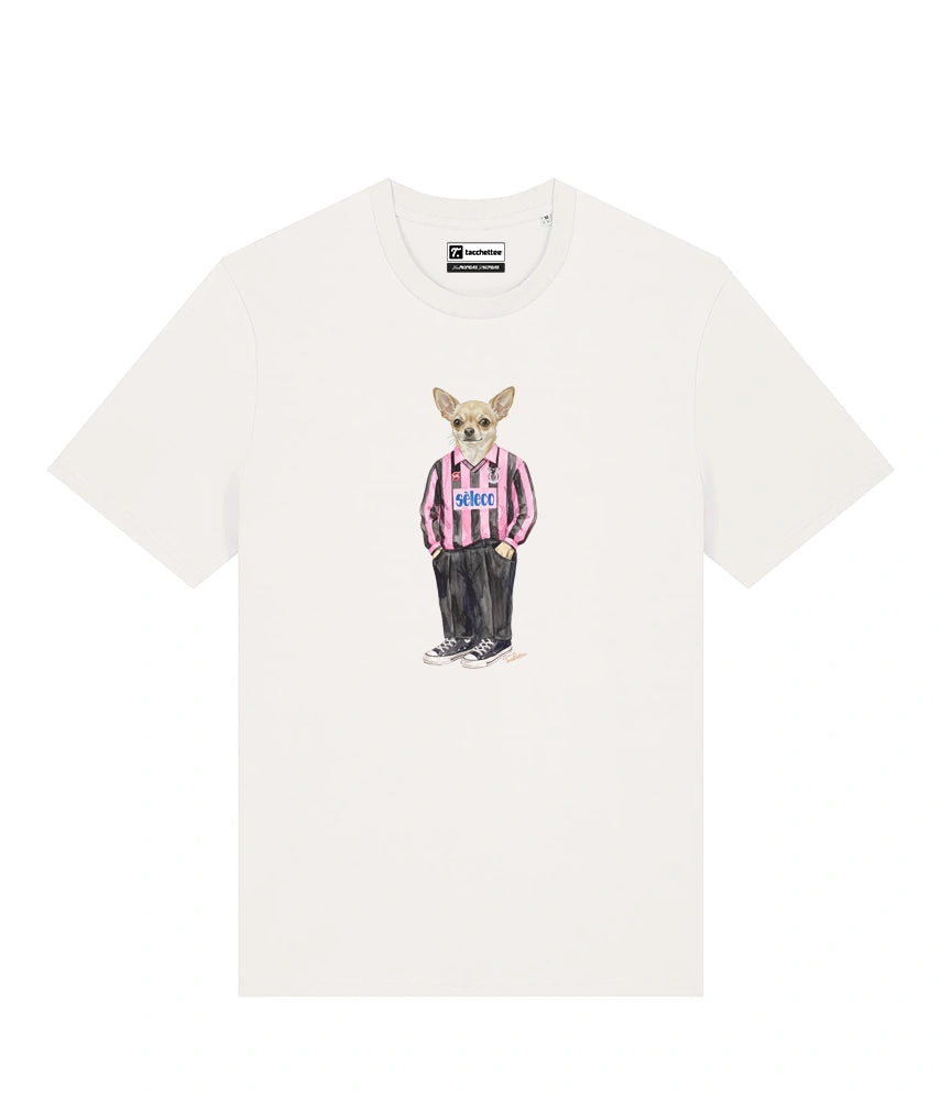 IL CHIHUAHUA CALCIATORE T-shirt - Off White - Rosanero