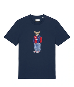 IL CHIHUAHUA CALCIATORE T-shirt - Blu Navy - Casteddu