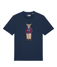 IL CHIHUAHUA CALCIATORE T-shirt - Blu Navy - Felsineo