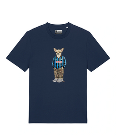 IL CHIHUAHUA CALCIATORE T-shirt - Blu Navy - Orobico