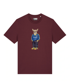 IL CHIHUAHUA CALCIATORE T-shirt - Borgogna - Buteo