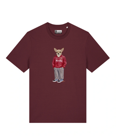 IL CHIHUAHUA CALCIATORE T-shirt - Borgogna - Granata
