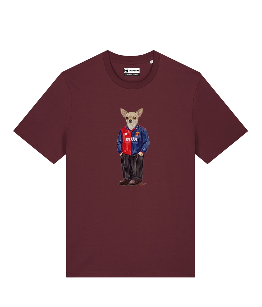 IL CHIHUAHUA CALCIATORE T-shirt - Borgogna - Grifo