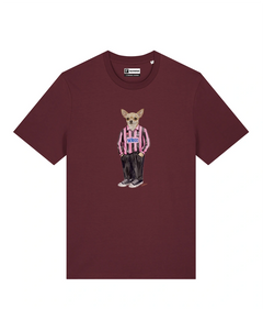 IL CHIHUAHUA CALCIATORE T-shirt - Borgogna - Rosanero
