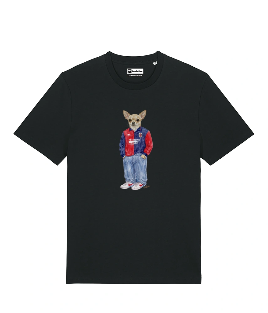 IL CHIHUAHUA CALCIATORE T-shirt - Nero - Casteddu