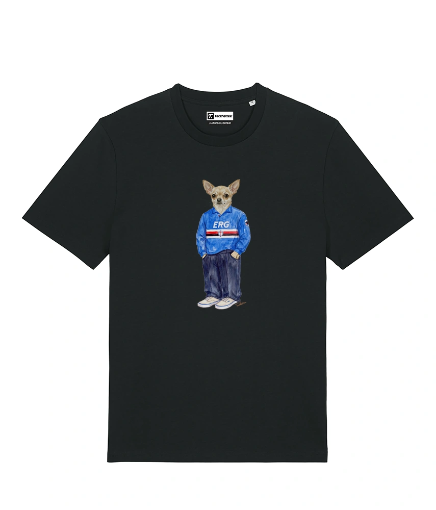IL CHIHUAHUA CALCIATORE T-shirt - Nero - Doriano