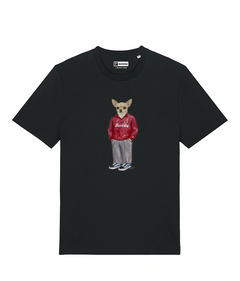 IL CHIHUAHUA CALCIATORE T-shirt - Nero - Granata