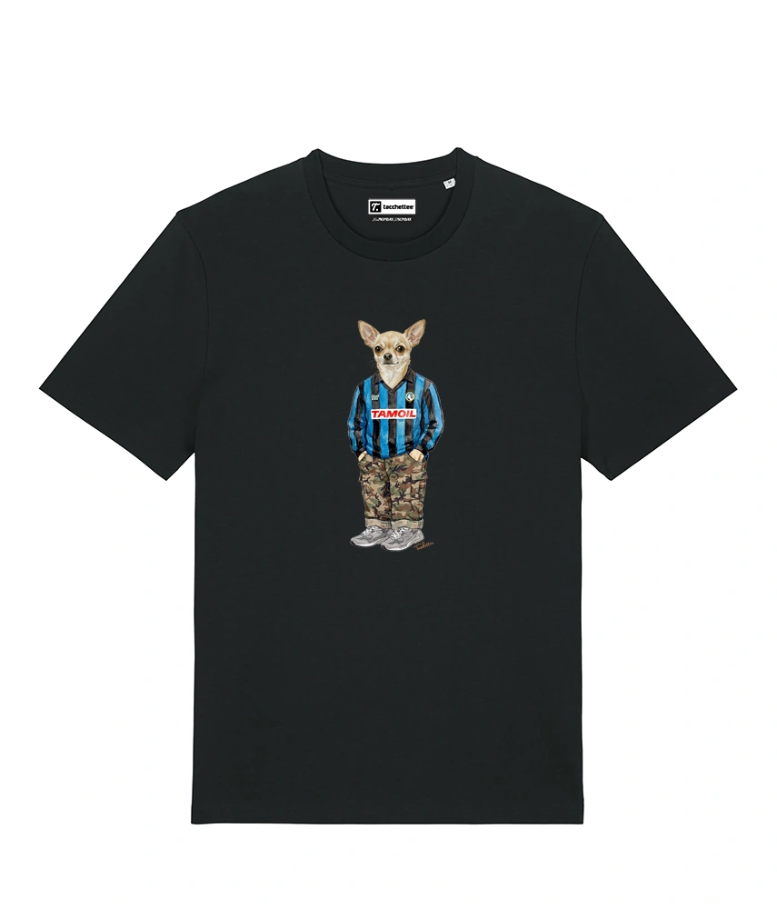 IL CHIHUAHUA CALCIATORE T-shirt - Nero - Orobico