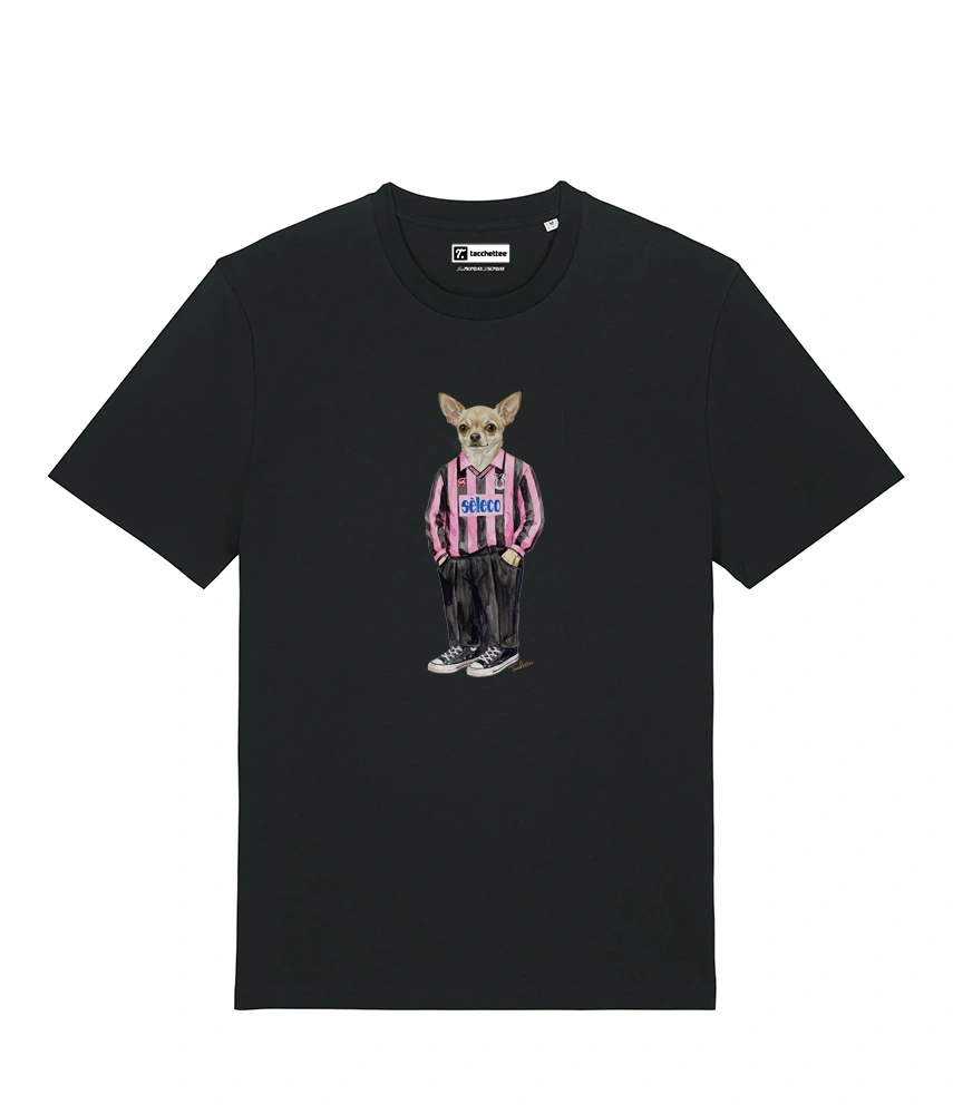 IL CHIHUAHUA CALCIATORE T-shirt - Nero - Rosanero