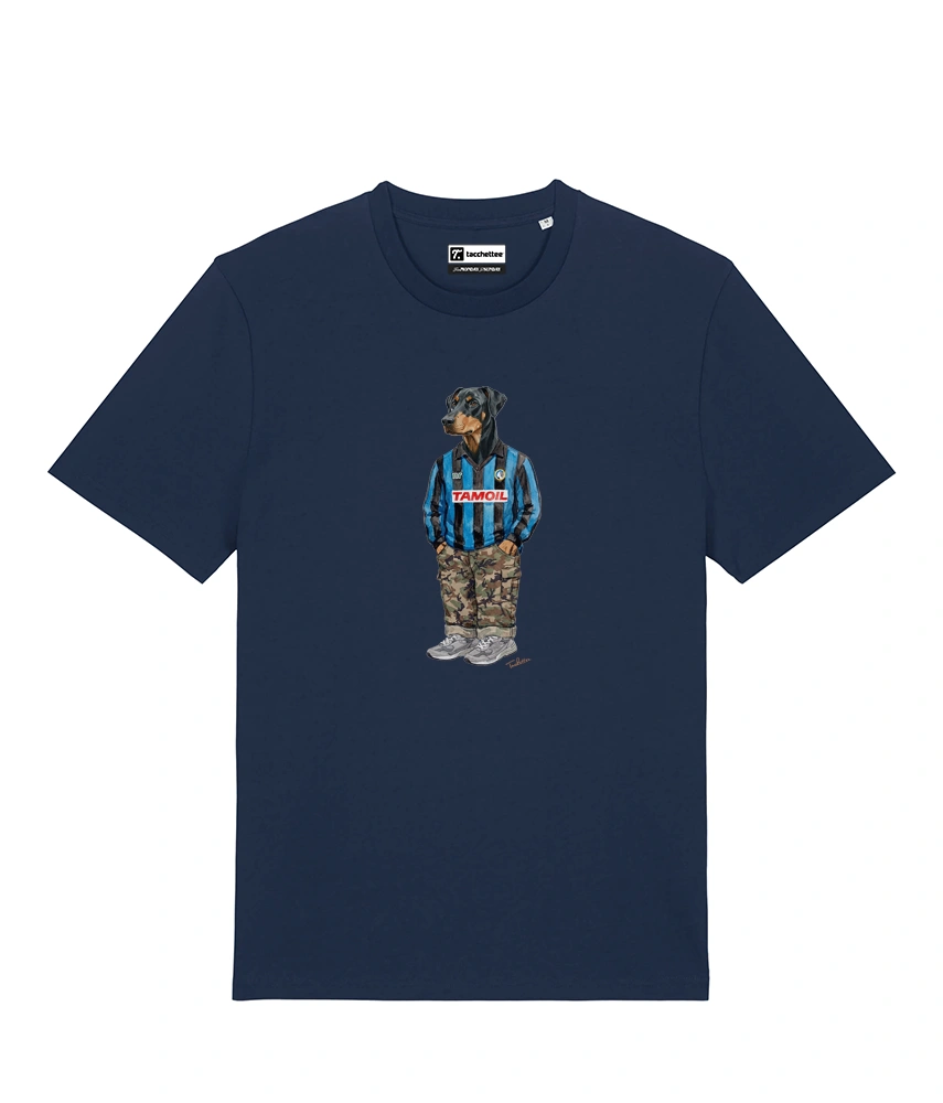 IL DOBERMANN CALCIATORE T-shirt - Blu Navy - Orobico