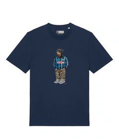 IL DOBERMANN CALCIATORE T-shirt - Blu Navy - Orobico