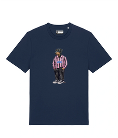 IL DOBERMANN CALCIATORE T-shirt - Blu Navy - Rosanero