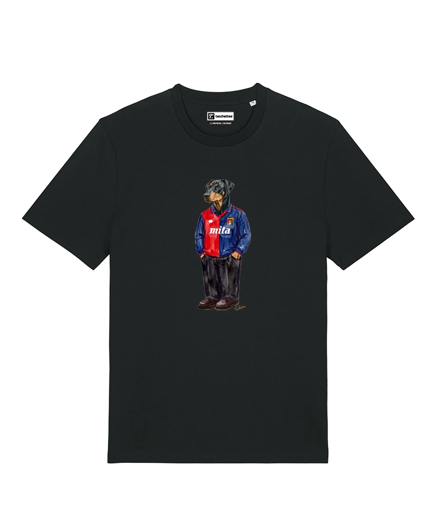 IL DOBERMANN CALCIATORE T-shirt - Nero - Grifo