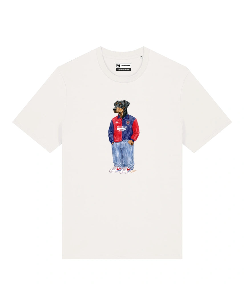 IL DOBERMANN CALCIATORE T-shirt - Off White - Casteddu