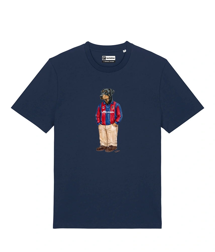 IL DOBERMANN CALCIATORE T-shirt - Blu Navy - Felsineo