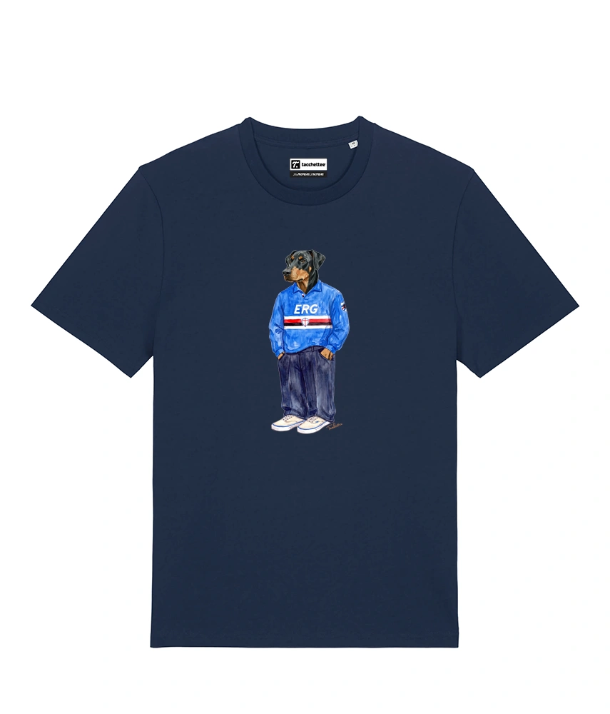 IL DOBERMANN CALCIATORE T-shirt - Blu Navy - Doriano