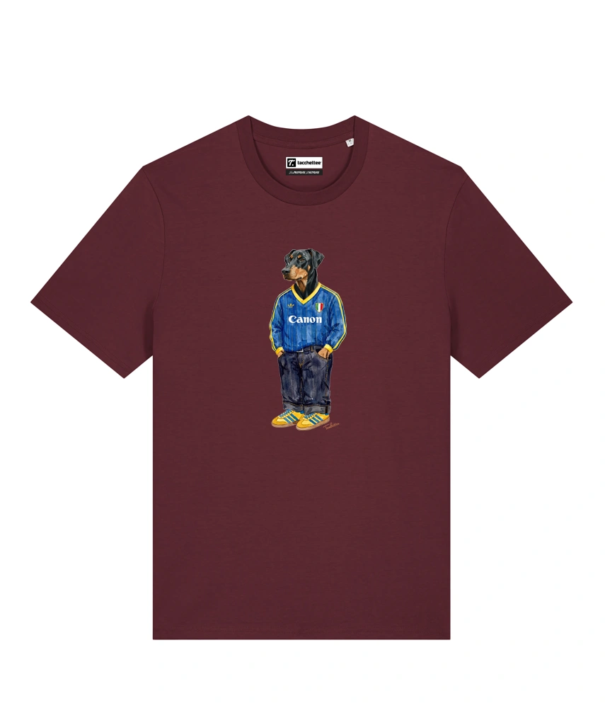 IL DOBERMANN CALCIATORE T-shirt - Borgogna - Buteo