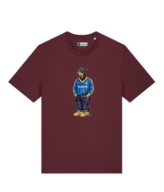 IL DOBERMANN CALCIATORE T-shirt - Borgogna - Buteo