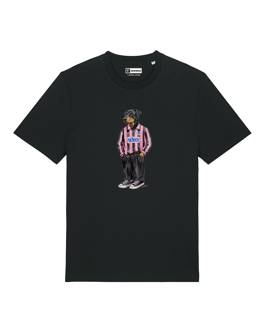 IL DOBERMANN CALCIATORE T-shirt - Nero - Rosanero