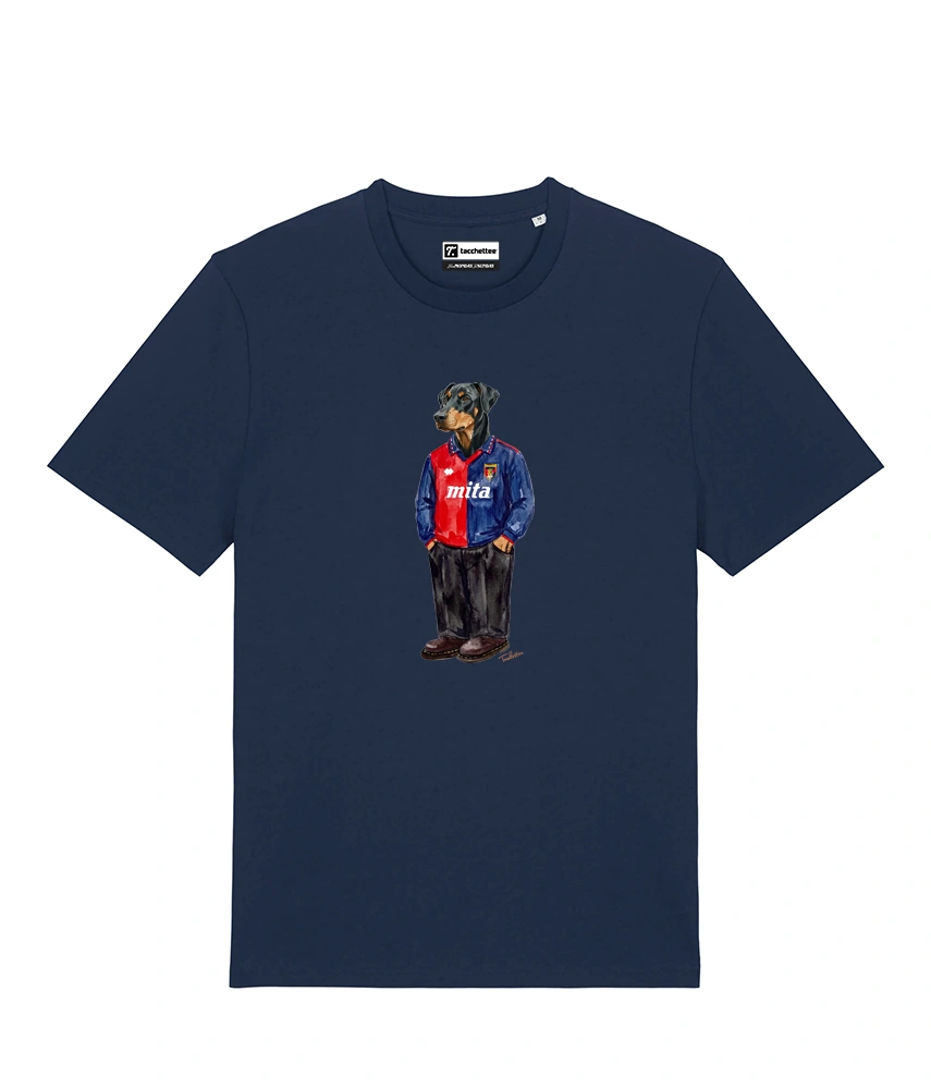 IL DOBERMANN CALCIATORE T-shirt - Blu Navy - Grifo