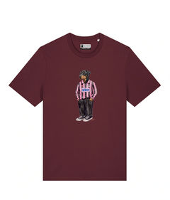IL DOBERMANN CALCIATORE T-shirt - Borgogna - Rosanero