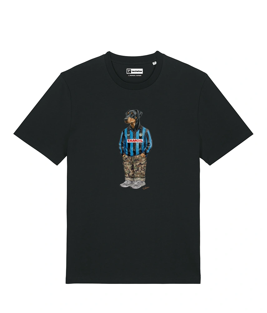 IL DOBERMANN CALCIATORE T-shirt - Nero - Orobico