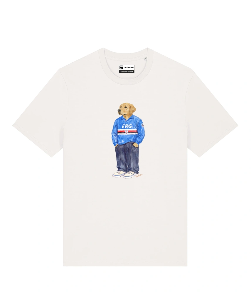 IL GOLDEN RETRIEVER CALCIATORE T-shirt - Off White - Doriano