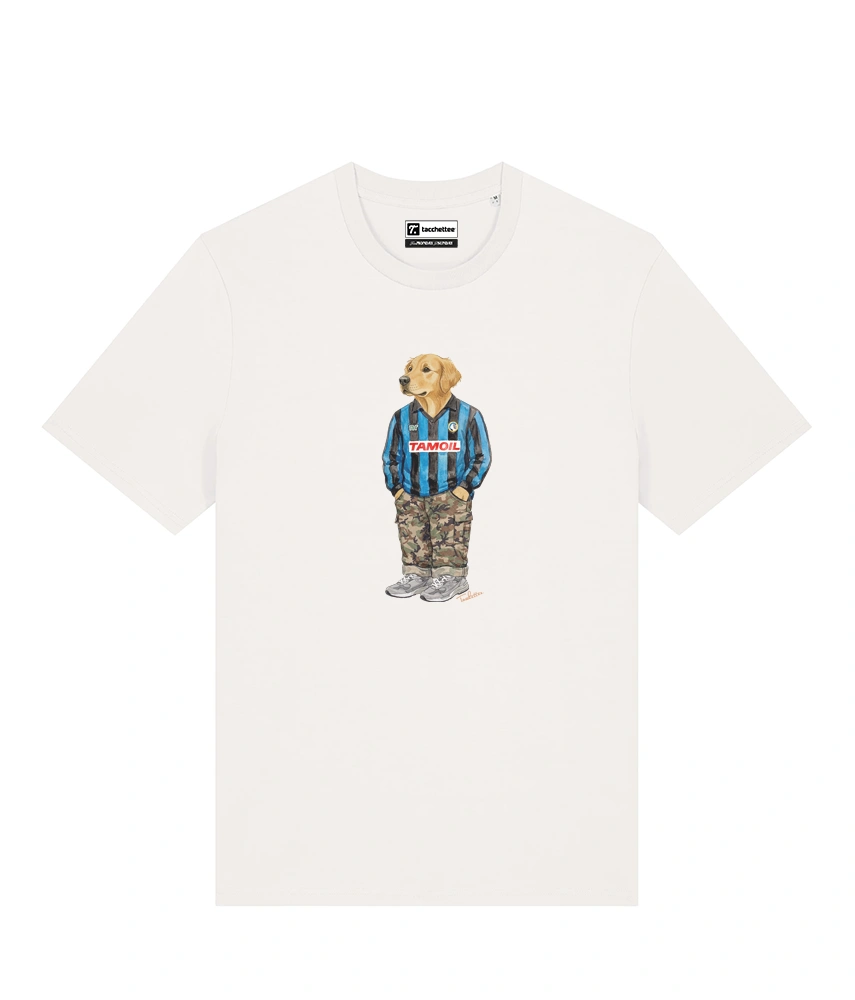 IL GOLDEN RETRIEVER CALCIATORE T-shirt - Off White - Orobico